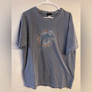 Vintage NFL Gray Miami Dolphins Short Sleeve Tee